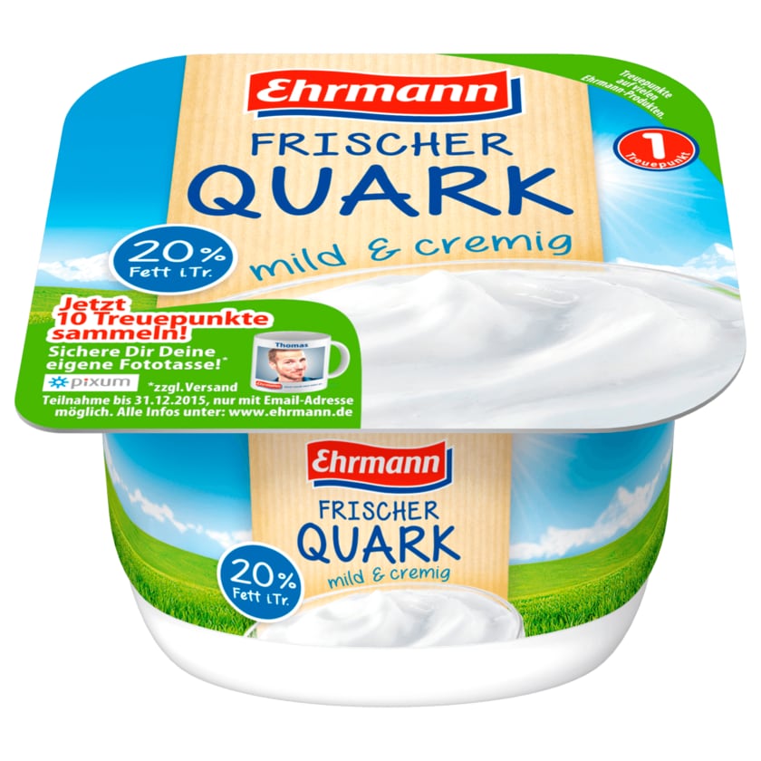 Ehrmann Frischer Quark 20 % Fett i. Tr. 250g